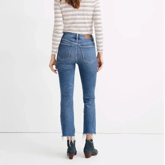 Madewell Cali Demi-Boot Jeans in Fleetwood Wash size 25 - Picture 2 of 11